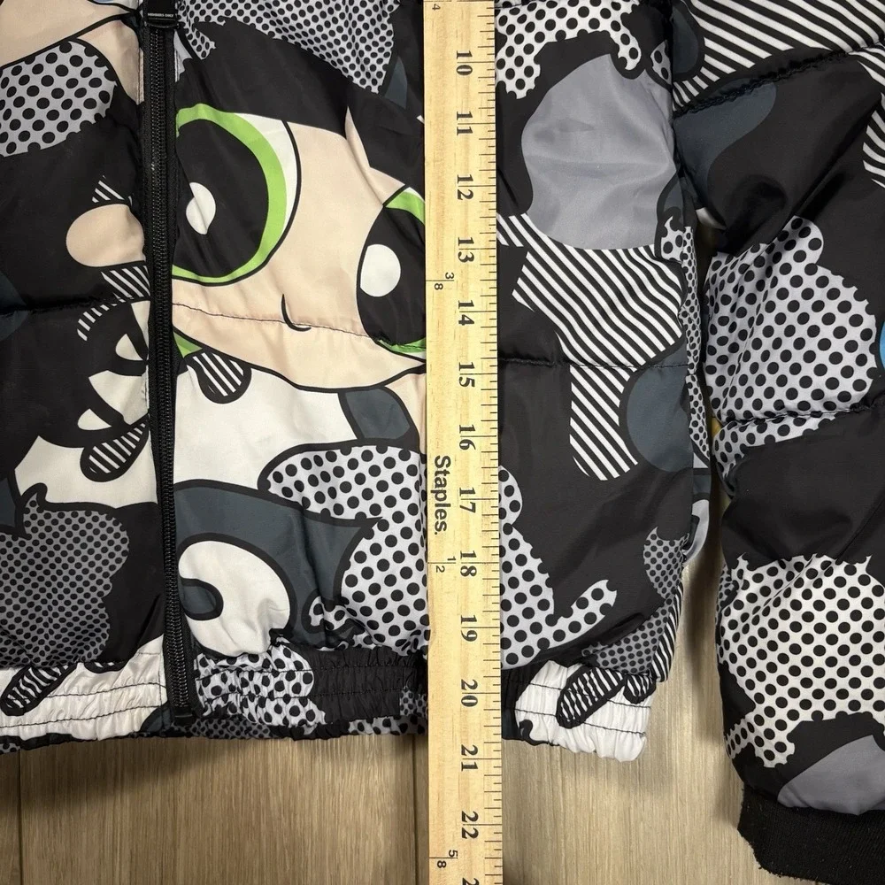 The Powerpuff Girls Members Only‎ Puffer Jacket Kids Size 14/16 Girls Full Zip